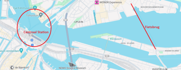 Beeld: Google Maps en bewerking BI